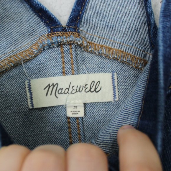 Madewell Skinny Overalls in Jansing Wash sz M - Picture 3 of 6